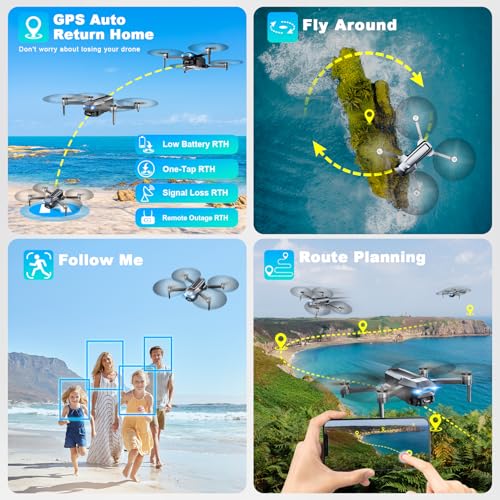 4K FPV GPS Drone for Adults - Auto Return, Follow Me, 46 Mins Flight - Image 3