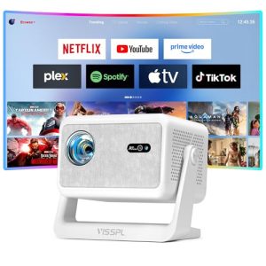 Smart Mini Projector: 4K, WiFi, Bluetooth, Netflix, Auto Focus