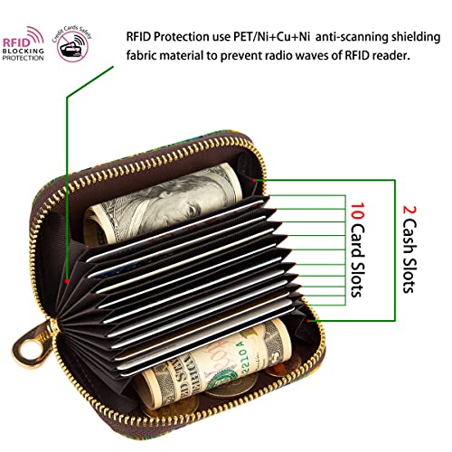 ANNAMISSI Women's Slim RFID Trifold Wallet - Owl Design - Image 3