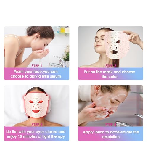 7-Color LED Light Therapy Silicone Facial Mask for Skincare - Image 5