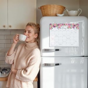 Jokotha 2025-2026 Magnetic Fridge Calendar – Floral Design