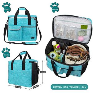 PetAmi Large Pet Travel Bag Organizer for Dogs & Cats