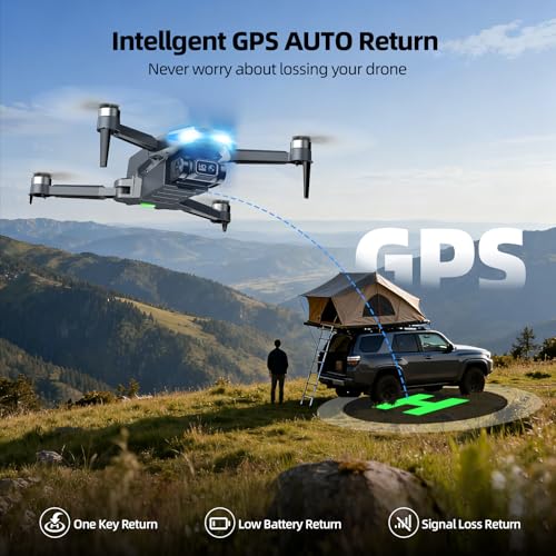 2K FPV GPS Drone with Camera & Screen Controller for Adults - Image 4