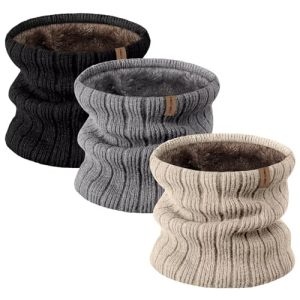 Men’s 3-Pack Winter Fleece Neck Gaiter & Ski Warmer