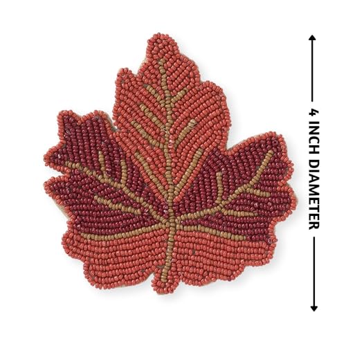 Folkulture Fall Boho Coasters Set of 4 - Farmhouse Decor - Image 3