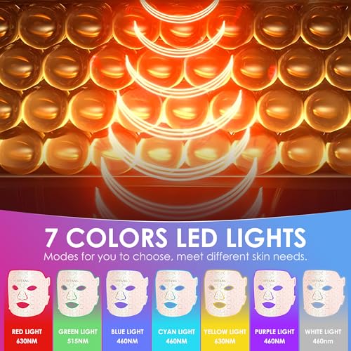 7-Color LED Light Therapy Silicone Facial Mask for Skincare - Image 3