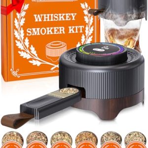 Electric Whiskey & Cocktail Smoker Kit with LED Timer