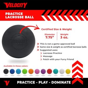 Velocity Practice Lacrosse Balls – Official Size & Weight