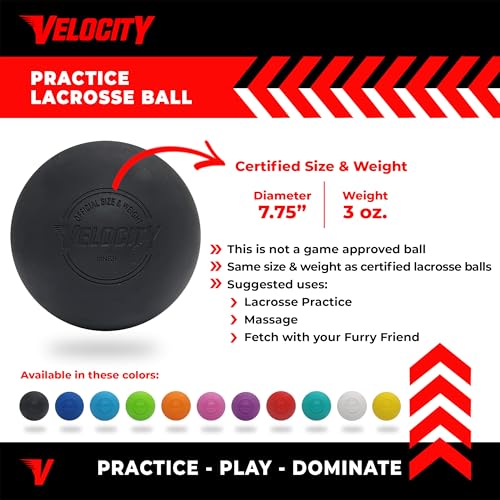 Velocity Practice Lacrosse Balls - Official Size & Weight - Image 2