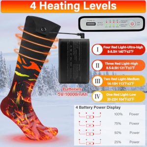 Heated Socks with App Control | Rechargeable Foot Warmer