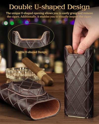FANKAI Travel Cigar Case & V-Cutter Kit - Cedar Lined - Image 4