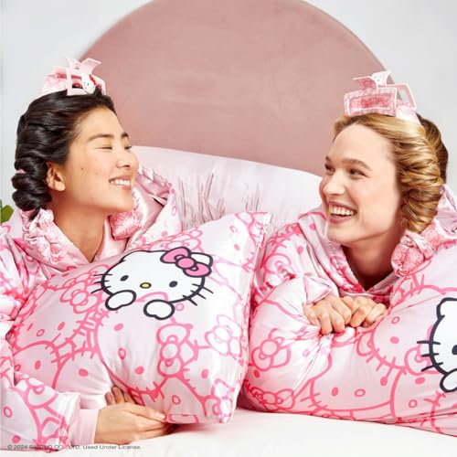 Hello Kitty Kitsch Satin Pillowcase & Scrunchies Set - Image 2