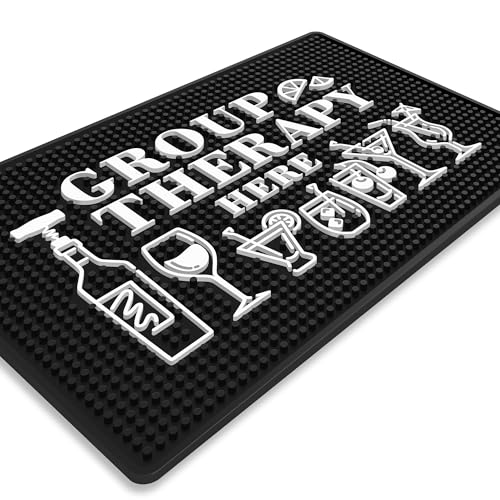 Group Therapy Spill-Proof Bar Mat - 18"x12" Rubber - Image 9