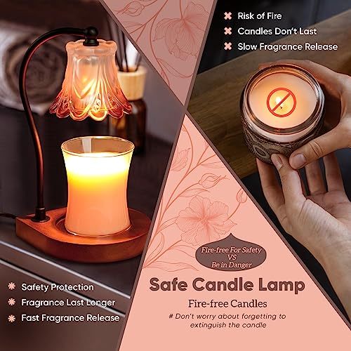 Dimmable Candle Warmer Lamp with Timer - Elegant Home Decor - Image 5