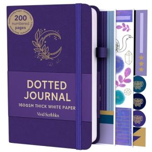 VIVID SCRIBBLES A5 Dotted Journal – 160 GSM, 200 Pages
