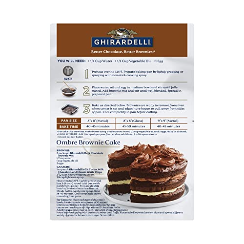 Ghirardelli Dark Chocolate Brownie Mix with Chips, 20oz - Image 8
