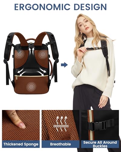 LOVEVOOK 40L Women's Travel Backpack - Flight Approved Carry-On - Image 7