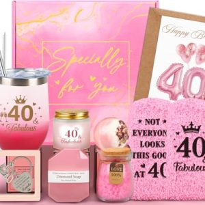Fabulous 40th Birthday Spa Gift Basket for Women