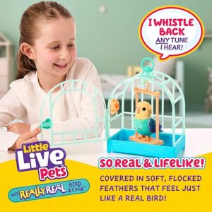 Little Live Pets Indie: Interactive Talking Bird Toy & Cage