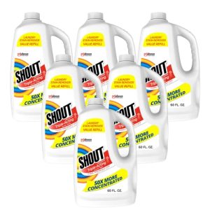 Shout Triple-Acting Laundry Stain Remover – 60oz 6-Pack