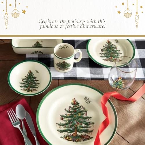 Spode Christmas Tree 19oz Stemless Wine Glasses, Set of 4 - Image 6