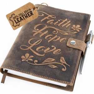 Moonster Vintage Refillable Leather Journal with Pen