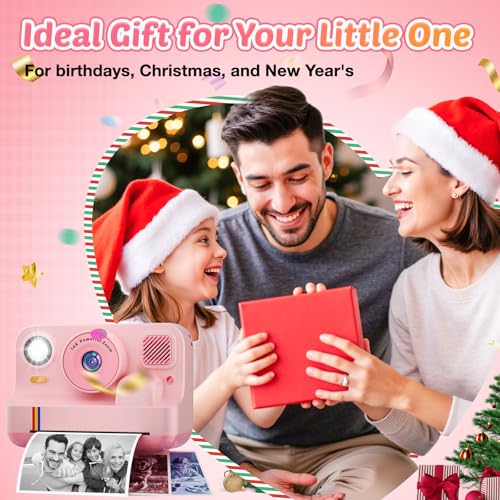 Kids Instant Print Camera 1080P Video & Dual-Lens Selfie - Image 8