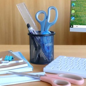 LONGKEY All-Purpose 8.5 Inch Scissors – 3 Pack Comfort-Grip