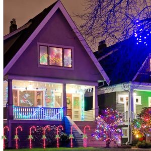 TRWYMZ 35″ LED Candy Cane Christmas Lights – 12 Pack, 8 Modes