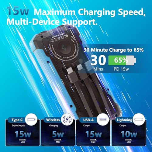 ERRBBIC 20000mAh Solar Power Bank: Outdoor Wireless Charger - Image 3