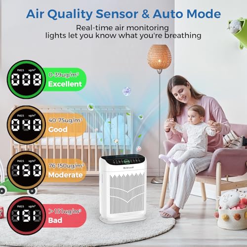 ZXBEER HEPA Air Purifier: Large Room, Pets, Aroma Diffuser - Image 7