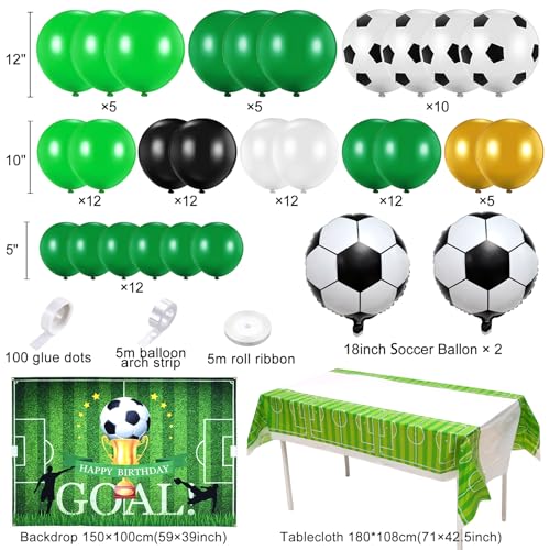 Soccer Birthday Party Kit - Balloon Arch & Decor - Image 2