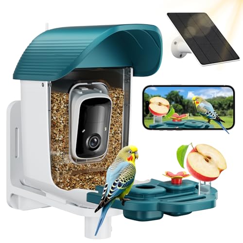 Solar Bird Feeder with AI Camera - Smart Bird Watching