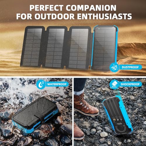 Nuynix 20000mAh Solar Power Bank: Wireless & Fast Charging - Image 5