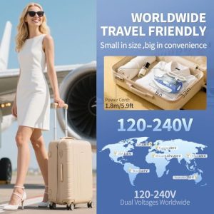 IRONDAY Mini Travel Steam Iron – Dual Voltage & Folding Handle