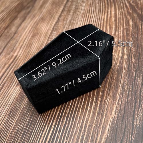 Beatilog Gothic Coffin Ring Box - Double Slot Velvet - Image 3