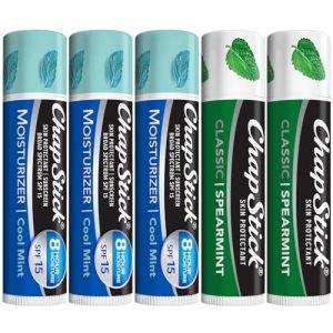 ChapStick Cool Mint & Spearmint Lip Balm 5-Pack SPF 15