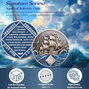 Braving The Storm 7-Year Sober Coin – Recovery Chip