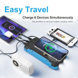 ERRBBIC 20000mAh Solar Power Bank: Outdoor Wireless Charger