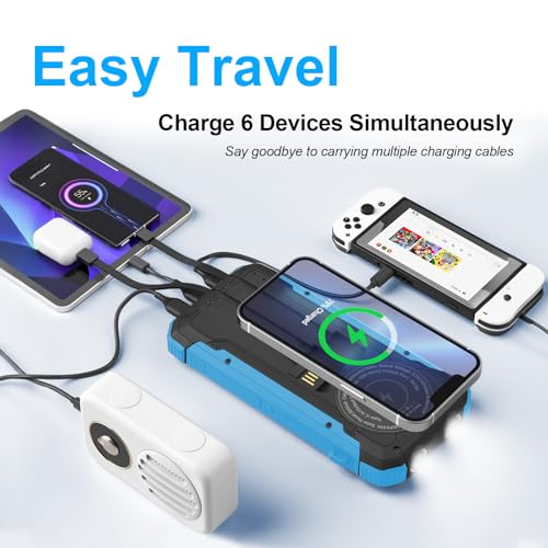 ERRBBIC 20000mAh Solar Power Bank: Outdoor Wireless Charger - Image 2