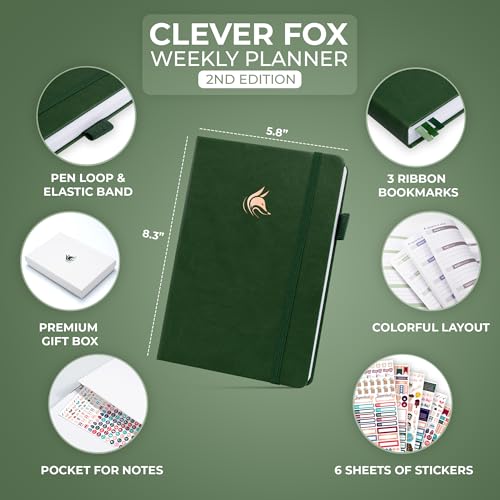 Clever Fox Weekly & Monthly Goal Planner - Undated A5 - Image 2