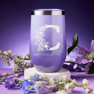Personalized Initial Lavender Spa Gift Basket for Her