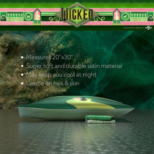 Wicked Elphaba & Glinda Satin Pillowcase (20x30) - Image 3