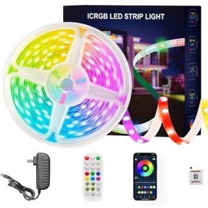 ATHONO 100ft IC+RGB LED Strip Lights | Music Sync & App Control