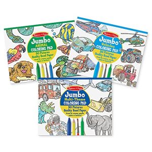 Melissa & Doug Jumbo Coloring Pads 3-Pack for Kids