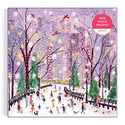 Snowy Night 500-Piece Winter Jigsaw Puzzle for Holidays - Image 10