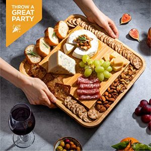 Bamboo Cheese Board & Knife Set – Charcuterie Gift Set