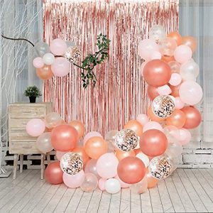 Pink Rose Gold Balloon Arch Kit – Elegant Party Decor