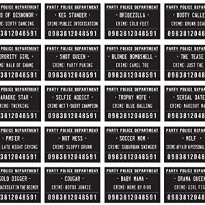 20 Funny Mugshot Signs – Bachelorette & Party Photo Booth Props