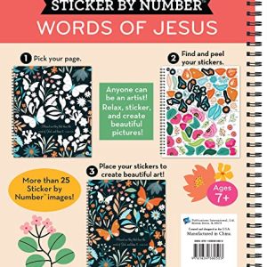 Brain Games Sticker by Number: Words of Jesus (28 Images)